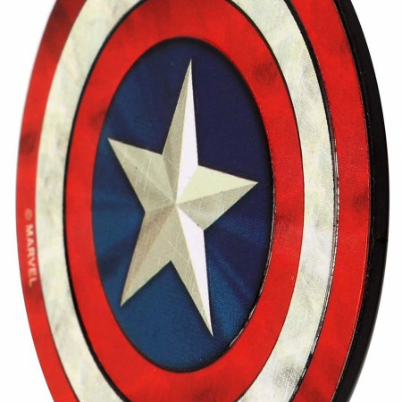 Marvel Comics Captain America Shield Embossed Tin Magnet